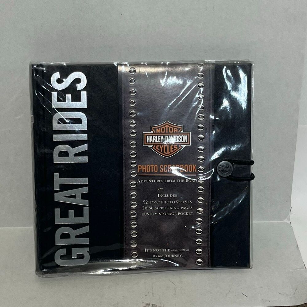 Harley-Davidson Great Rides 52 4"x6" Photo Sleeves‎ 26 Pages Photo Scrapbook